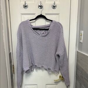 Derek Heart Lavender Knit Sweater
